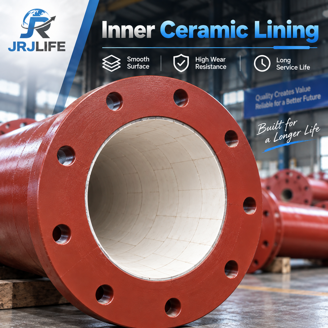 Inner ceramic lining detail