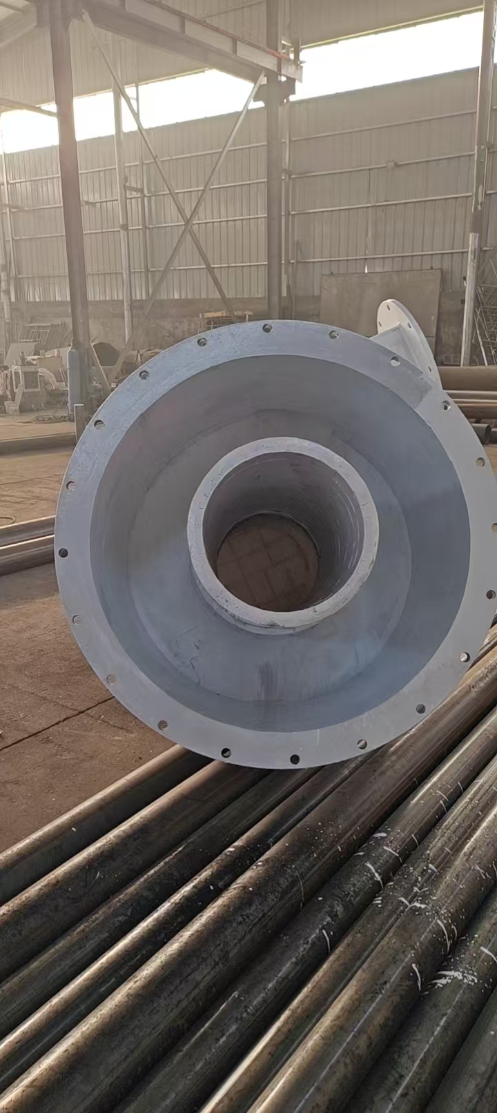 Supplied photograph: lined component opening